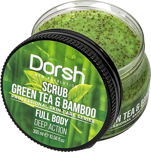 Dorsh Yeşil Çay Bambulu Yüz ve Vücut Scrubı Full Body Peeling 300 ml