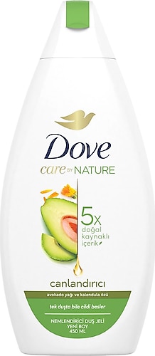 Dove Care By Nature Avokado Yağı ve Kalendula Özü Duş Jeli 450 ml