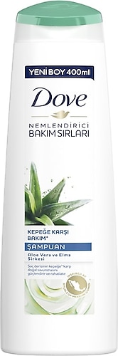 Dove Kepeğe Karşı Bakım Aloe Vera ve Elma Sirkesi Şampuan 400 ml