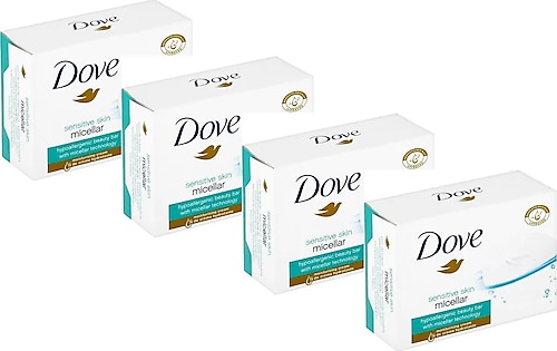 Dove Micellar Cream Bar Nemlendirici Krem Sabun 90 gr 4 Adet