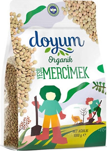 Doyum Organik Yeşil Mercimek 1 kg
