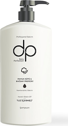 DP Daily Perfection Pamuk Sütü ve Buğday Proteini Tuzsuz Şampuan 800 ml