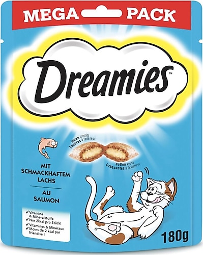 Dreamies Mega Somonlu 180 gr Kedi Ödül Bisküvisi