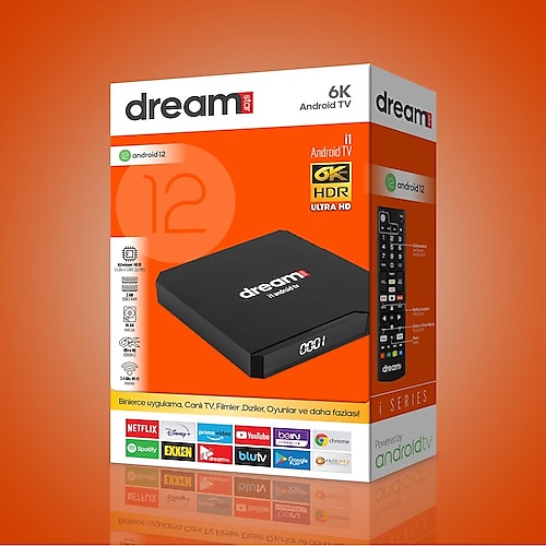 Dreamstar 6K ANDROİD TV BOX BİNLERCE UYGULAMA CANLI TV