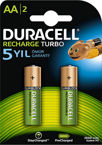 Duracell 2500 mAh 2'li Şarjlı AA Kalem Pil