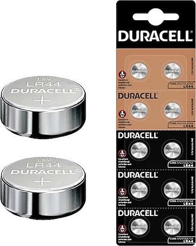 Duracell LR44 10'lu Alkalin Düğme Pil