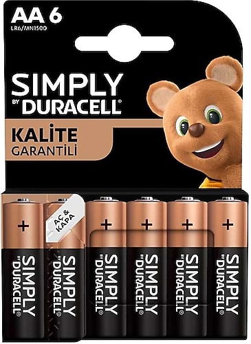 Duracell Simply AA 6'lı Kalem Pil