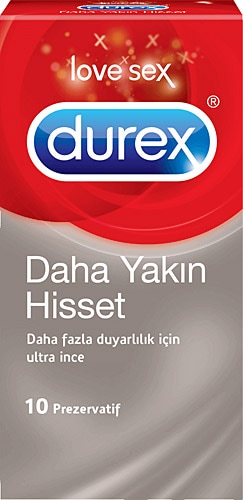 Durex Daha Yakın Hisset 10'lu Ultra İnce Prezervatif