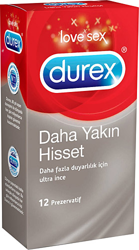 Durex Daha Yakın Hisset 12'li Ultra İnce Prezervatif