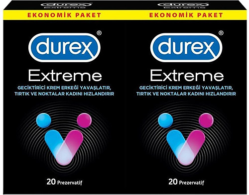 Durex Extreme 40'lı Avantaj Paketi Prezervatif
