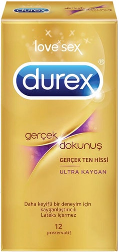 Durex Gerçek Dokunuş Ultra Kaygan 12'li Prezervatif