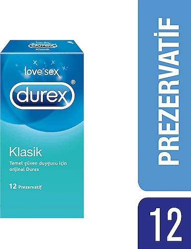 Durex Klasik 12'li Prezervatif