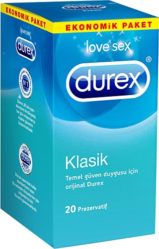 Durex Klasik 20'li Prezervatif