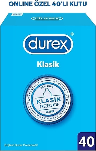 Durex Klasik 40'lı Prezervatif