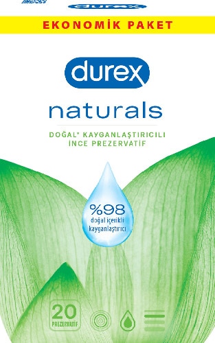 Durex Naturals 20'li Prezervatif