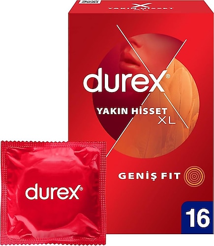 Durex Yakın Hisset XL 16'lı Prezervatif