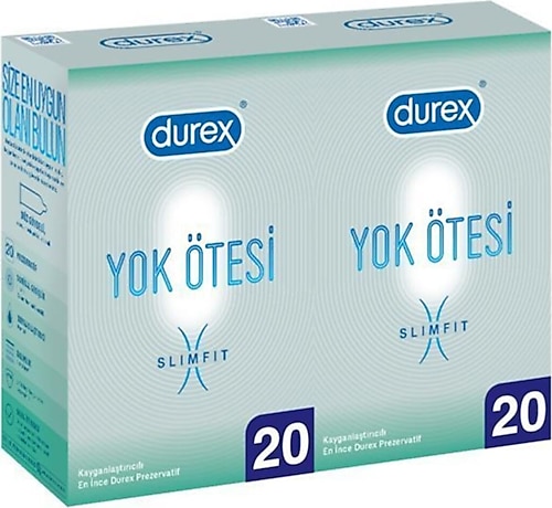 Durex Yok Ötesi Prezervatif Slim Fit 40'lı