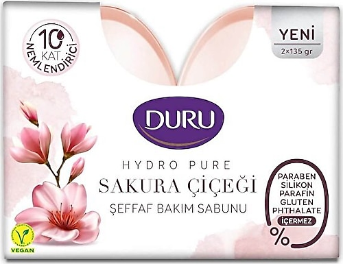 Duru Hydro Pure Sakura Çiçeği Sabun 2x135 270 gr