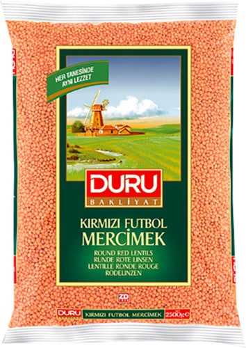 Duru Kırmızı Futbol Mercimek 1 kg