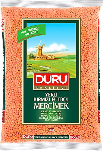 Duru Kırmızı Futbol Mercimek 2 kg