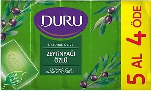 Duru Naturel Olive Zeytinyağlı Banyo Sabunu 5x150 gr