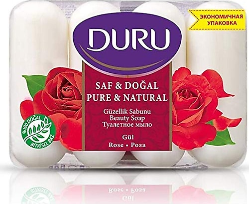 Duru Saf & Doğal Gül Güzellik Sabunu 4x70 280 gr