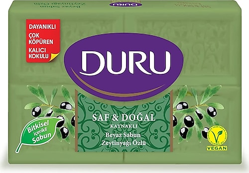 Duru Saf & Doğal Zeytinyağlı Banyo Sabunu 4x150 600 gr
