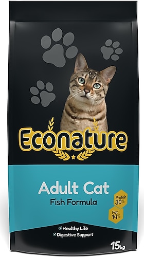 Econature Balıklı 15 kg Yetişkin Kuru Kedi Maması