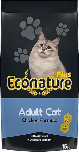 Econature Plus Tavuklu 15 kg Yetişkin Kedi Maması