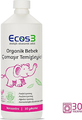 Ecos3 Organik Bebek Çamaşır Temizleyici 1050 ml