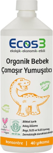 Ecos3 Organik Bebek Çamaşır Yumuşatıcı 1000 ml