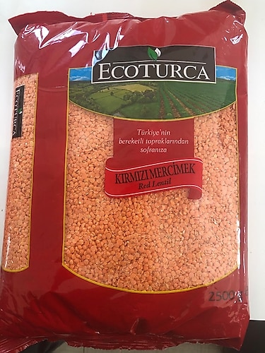 Ecoturca Kırmızı Mercimek 2.5 kg