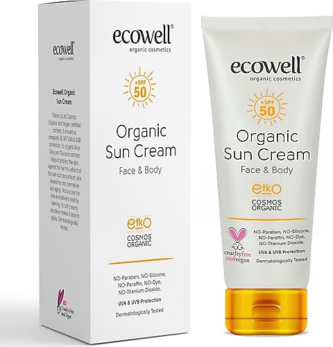 Ecowell Organik 50 Faktör Güneş Kremi 110 gr