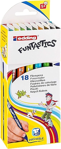 Edding Funtastics 14 Kalın Uçlu 18'li Keçeli Kalem