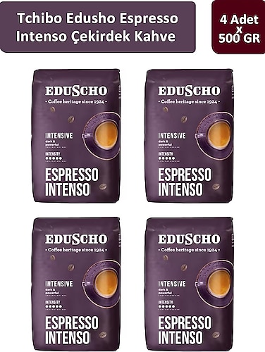 Eduscho Espresso Intenso Çekirdek Kahve 500 gr 4'lü