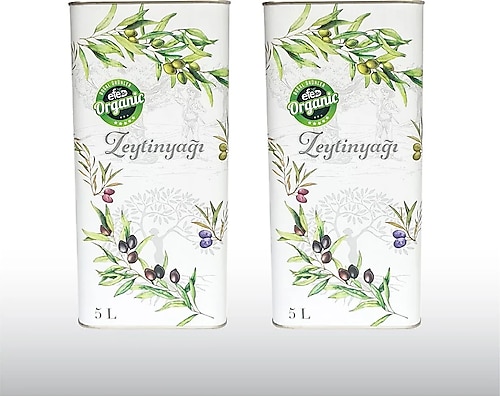 Efe Organik Ultra Natürel Sızma Zeytinyağı 5 lt Teneke 2'li