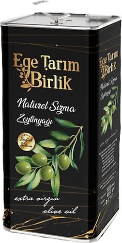 Ege Tarım Birlik Soğuk Sıkım Natürel Sızma Zeytinyağı 18 lt