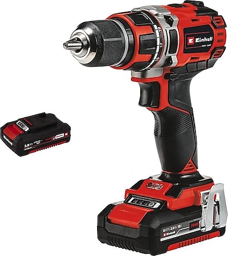 Einhell TE-CD 18/50 Li-i BL Çift Akülü 2.5 Ah Darbeli Matkap