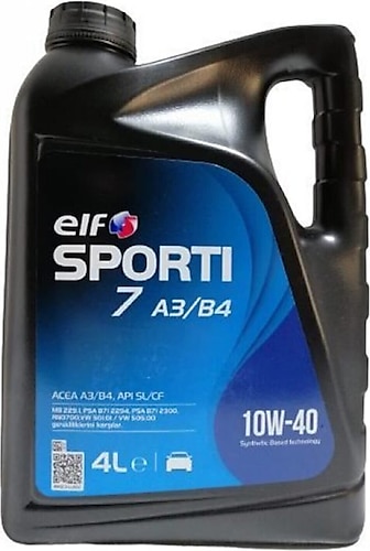 Elf Sporti 7 10W-40 A3/B4 4 lt Motor Yağı