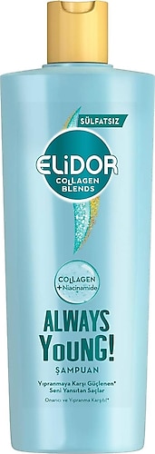Elidor Collagen Blends Always Young Onarıcı ve Yıpranma Karşıtı Şampuan 350 ml