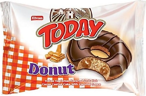 Elvan Today Donut Karamelli Kek 24x35 gr