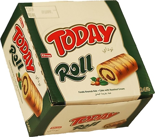 Elvan Today Swiss Roll Fındık Kremalı Kek 24x35 gr