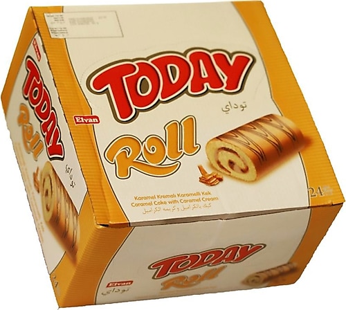 Elvan Today Swiss Roll Karamelli Kek 24x35 gr