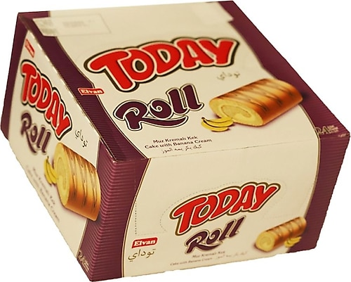 Elvan Today Swiss Roll Muz Kremalı Kek 24x35 gr