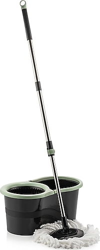 emay home Döner Başlıklı Smart Black Jr. Mop Temizlik Seti
