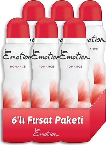 Emotion Romance 150 ml 6 Adet Deo Sprey