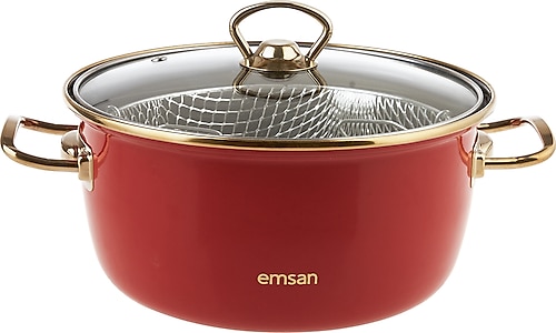 Emsan Nostalji Emaye Kızartma Tenceresi