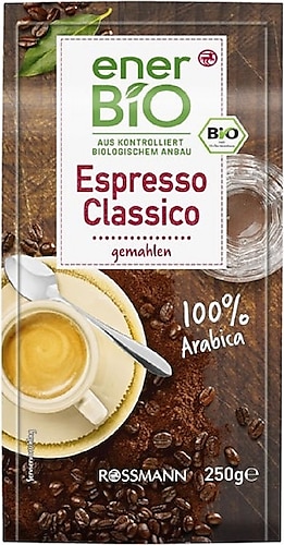 Enerbio Organik Espresso Kavrulmuş Çekirdek Kahve 250 gr