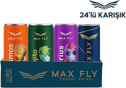 Enerji Içeceği 250 ml Karma Paket 24'lü