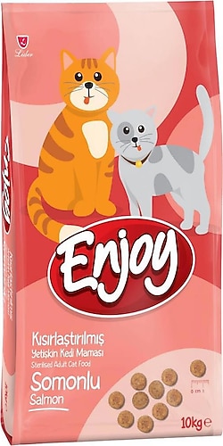 Enjoy Somonlu 10 kg Kısırlaştırılmış Yetişkin Kedi Maması